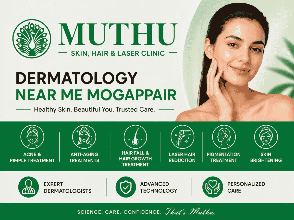 Dermatology Clinic Near Me in Mogappair