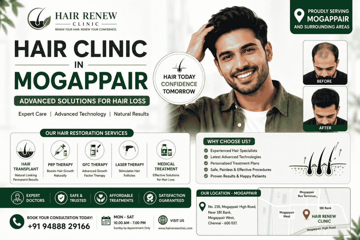 Hair Clinic in Mogappair